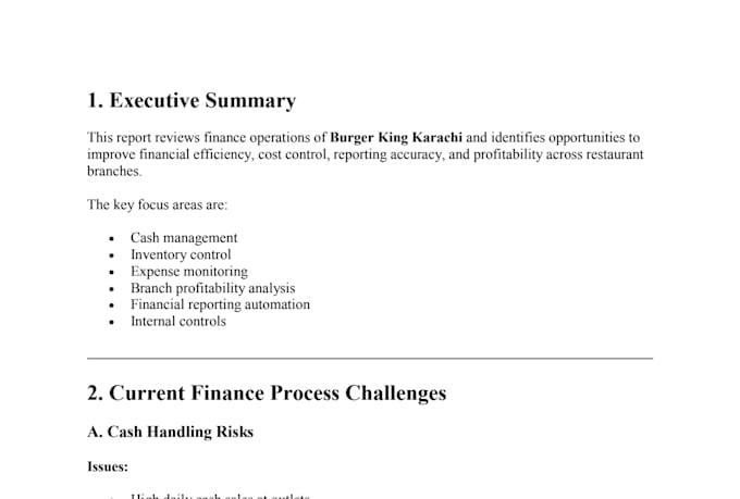 do financial process improvement